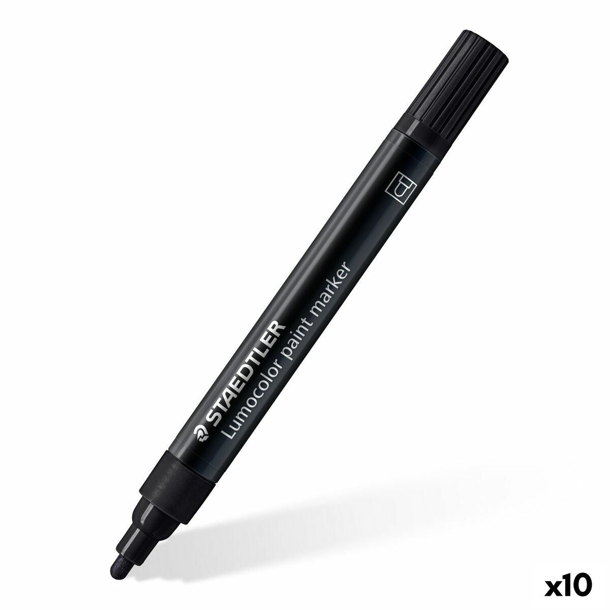 Rotulador permanente Staedtler Lumocolor Negro (10 Unidades)  Comprati.