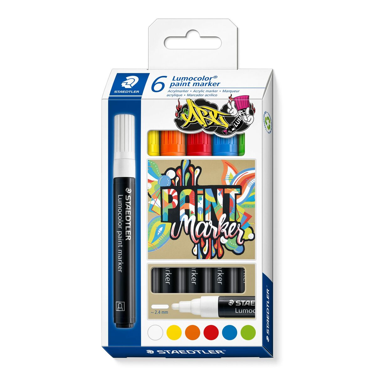 Set de Rotuladores Staedtler Lumocolor 349 6 Piezas Multicolor  Comprati.