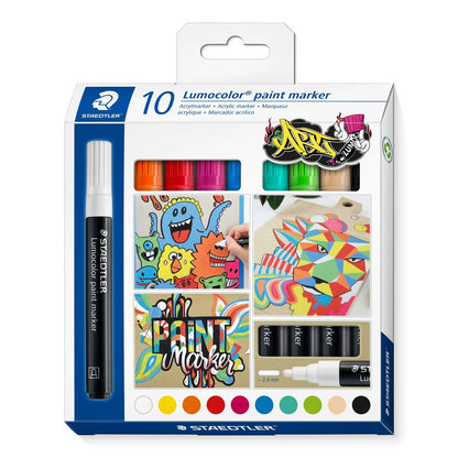 Set de Rotuladores Staedtler Lumocolor 349 10 Piezas Multicolor  Comprati.