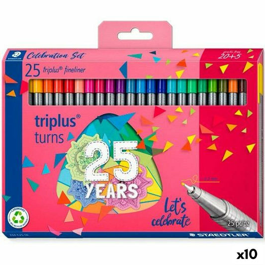 Set de Rotuladores Staedtler Triplus Fineliner 334 (10 Unidades)  Comprati.