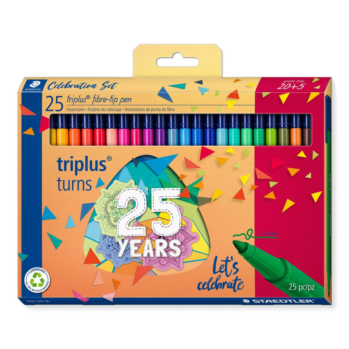 Set de Rotuladores Staedtler Triplus 323 25 Piezas Multicolor  Comprati.