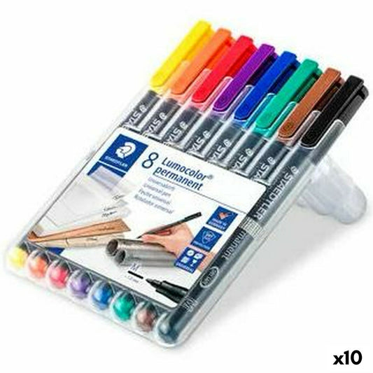 Set de Rotuladores Staedtler Lumocolor 317 Permanente 1 mm (10 Unidades)  Comprati.