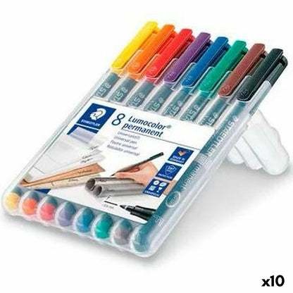 Set de Rotuladores Staedtler Lumocolor 318 F Multicolor 10 Unidades  Comprati.