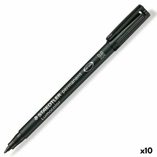 Rotulador permanente Staedtler Lumocolor 317-9  Negro (10 Unidades)  Comprati.