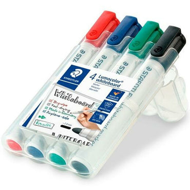 Set de Rotuladores Staedtler Lumocolor Pizarra blanca 4 Piezas Multicolor (5 Unidades)  Comprati.