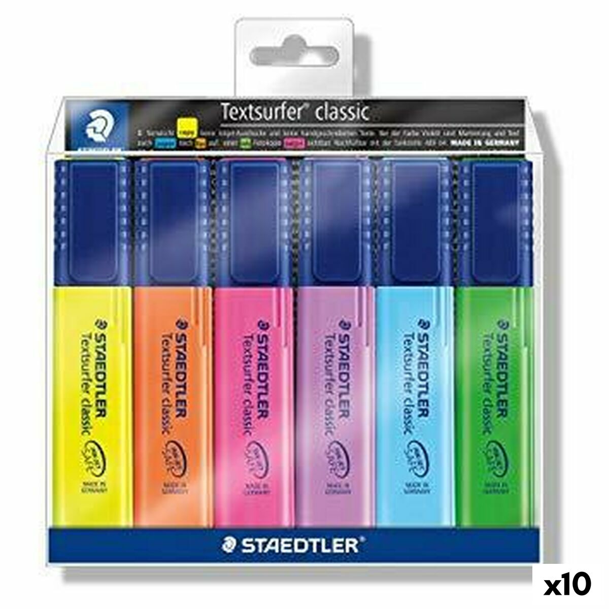 Set de Marcadores Fluorescentes Staedtler Textsurfer Classic 6 Piezas (10 Unidades)  Comprati.