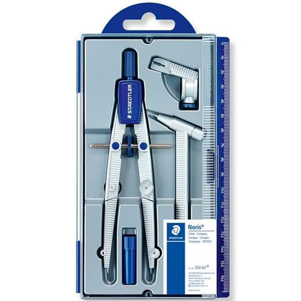 Compás Staedtler 550 4 Piezas Gris (10 Unidades)  Comprati.