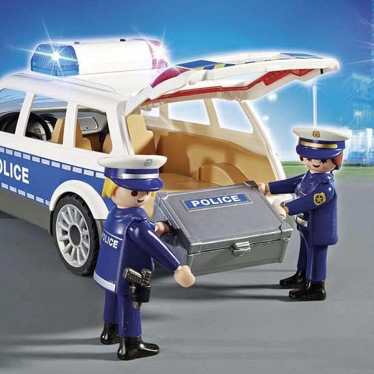 Coche con Luz y Sonido City Action Police Playmobil Squad Car with Lights and Sound  Comprati.