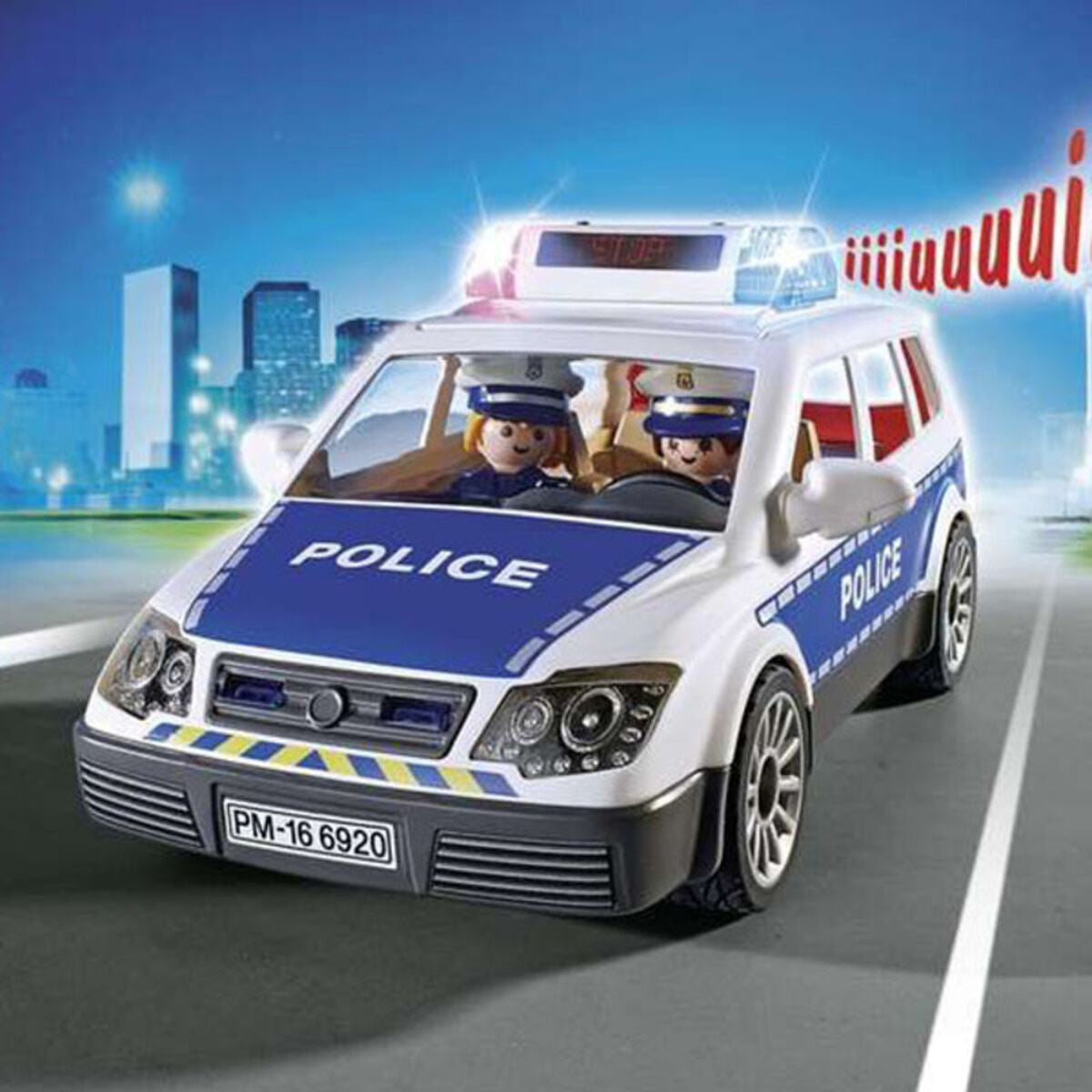 Coche con Luz y Sonido City Action Police Playmobil Squad Car with Lights and Sound  Comprati.