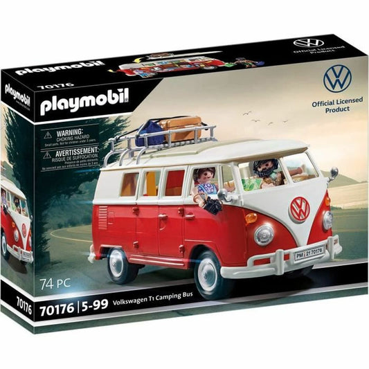 Playset de Vehículos Playmobil 70176 Volkswagen T1 Bus Rojo  Comprati.