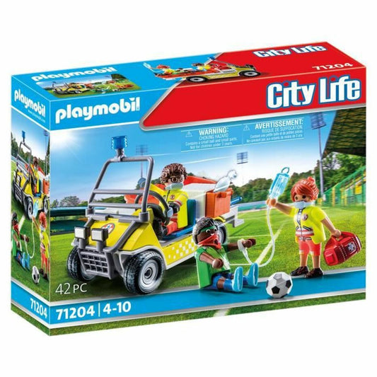 Playset de Vehículos Playmobil 71204 Futbolista 42 Piezas  Comprati.