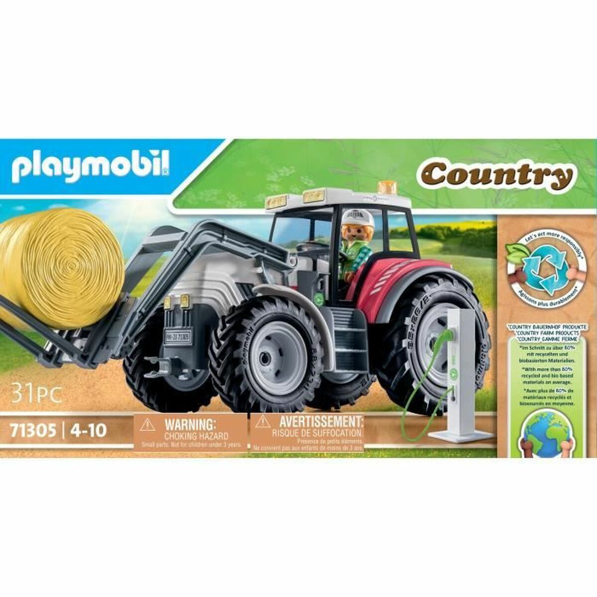 Set de juguetes Playmobil Country Tractor  Comprati.