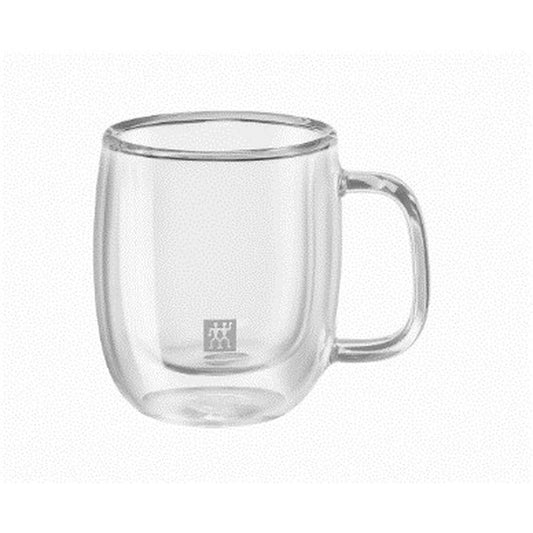 Juego de 2 Tazas de Café Zwilling 39500-110 Vidrio de Borosilicato 80 ml Transparente 2 Piezas (2 Unidades)  Comprati.