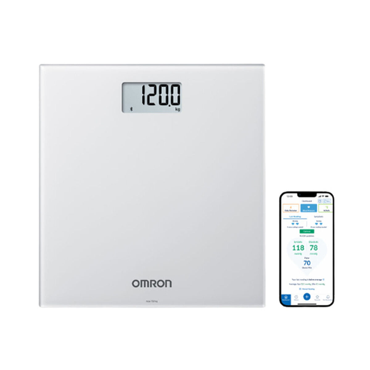 Báscula Digital de Baño Omron HN-300T2-EGY Gris  Comprati.