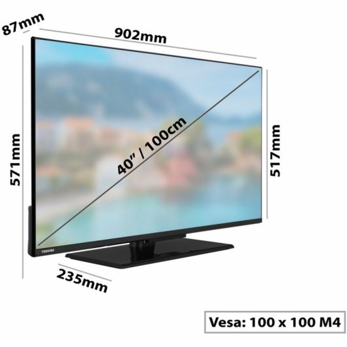 Smart TV Toshiba 40LV3463DG Full HD 40" LED  Comprati.