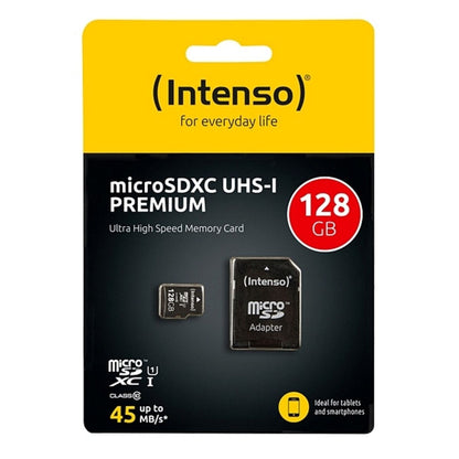 Tarjeta de Memoria Micro SD con Adaptador INTENSO 34234 UHS-I XC Premium Negro  Comprati.