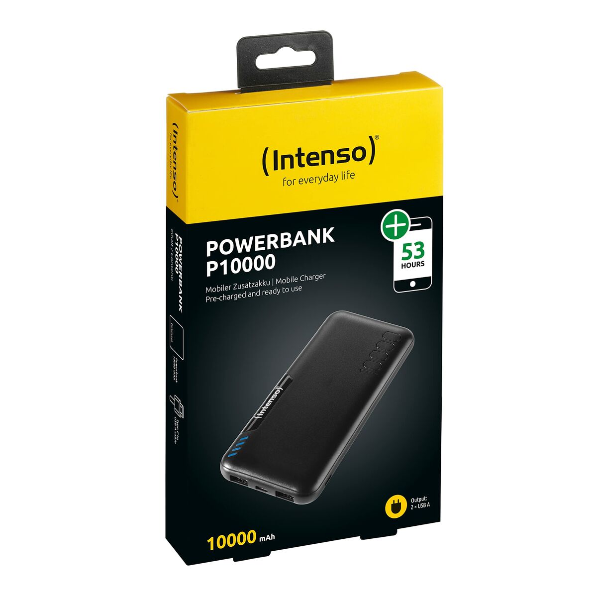 Powerbank INTENSO P10000 Negro 10000 mAh (1 unidad)  Comprati.