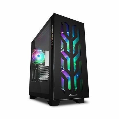 Caja Semitorre ATX Sharkoon CA300T Negro RGB  Comprati.