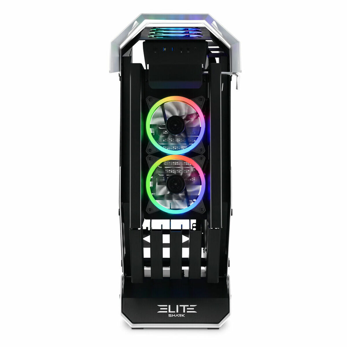 Caja Semitorre ATX Sharkoon ELITE SHARK CA700 LED RGB Negro/Blanco Blanco  Comprati.