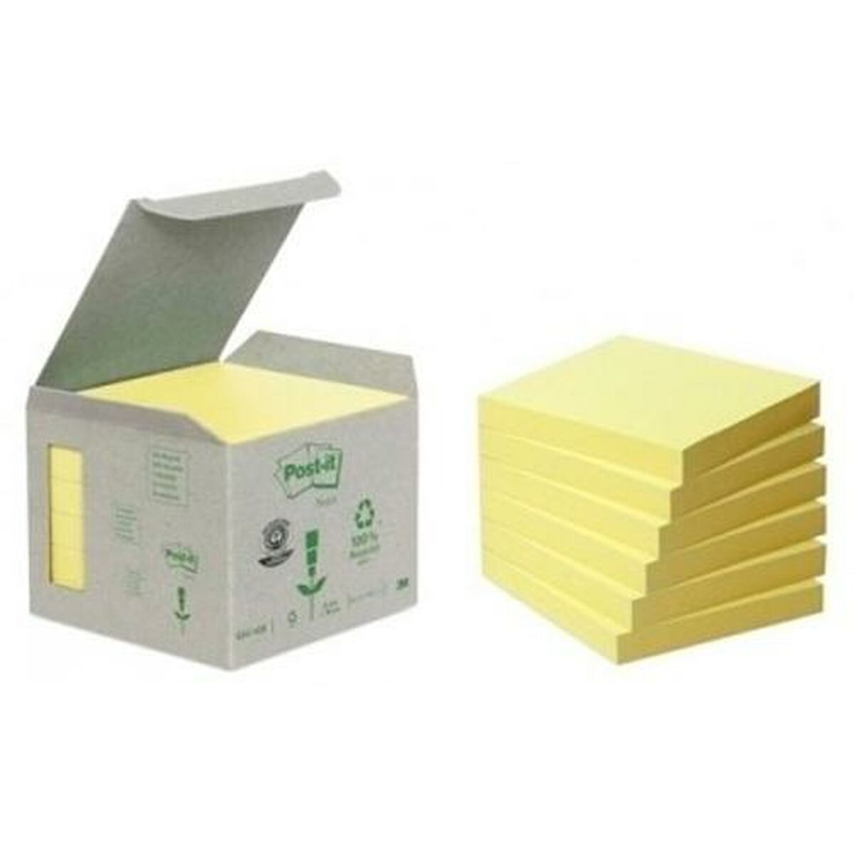 Set de Notas Adhesivas Post-it Amarillo 6 Piezas 76 x 76 mm (4 Unidades)  Comprati.