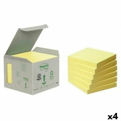 Set de Notas Adhesivas Post-it Amarillo 6 Piezas 76 x 76 mm (4 Unidades)  Comprati.