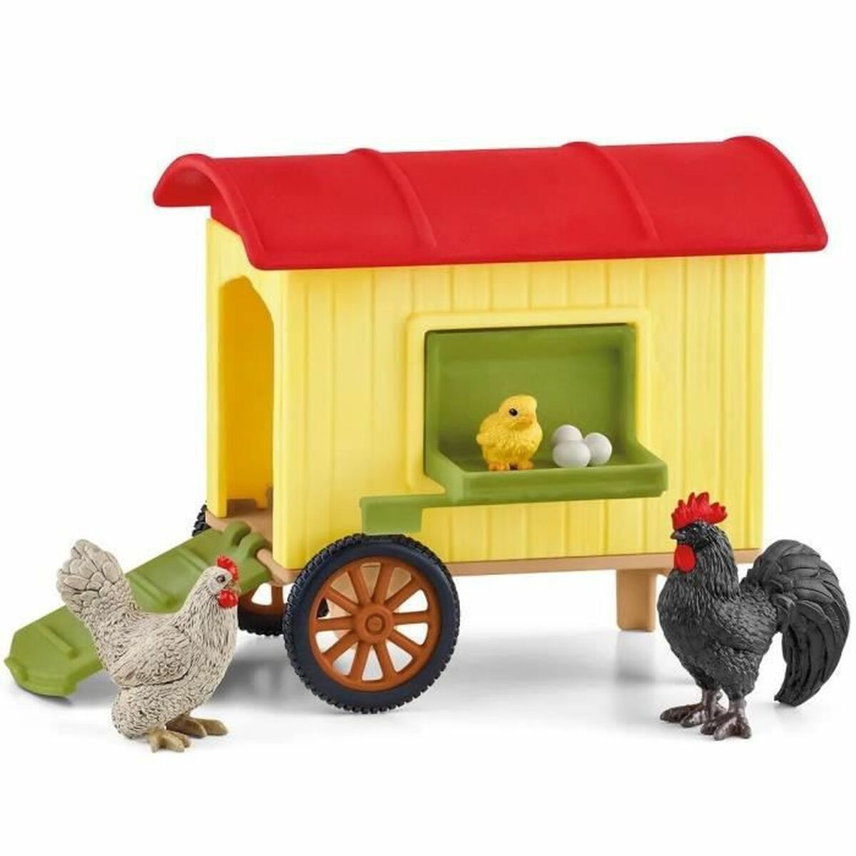 Set de juguetes Schleich Mobile Chicken Coop Plástico  Comprati.