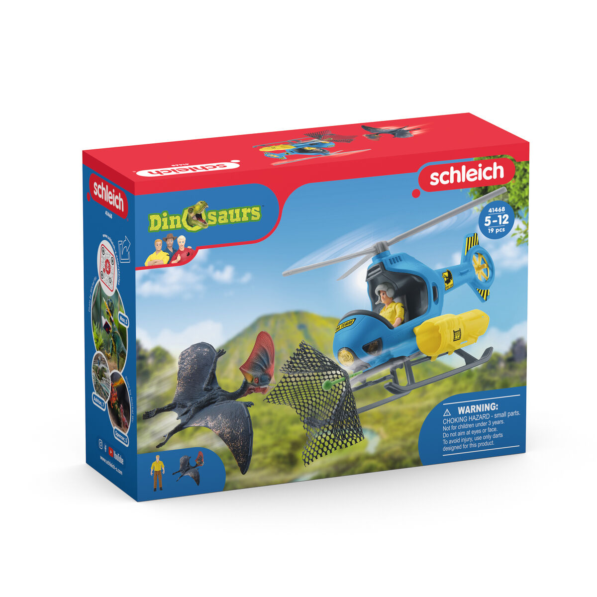 Helicóptero Schleich Dinosaurs + 5 Años 19 piezas  Comprati.