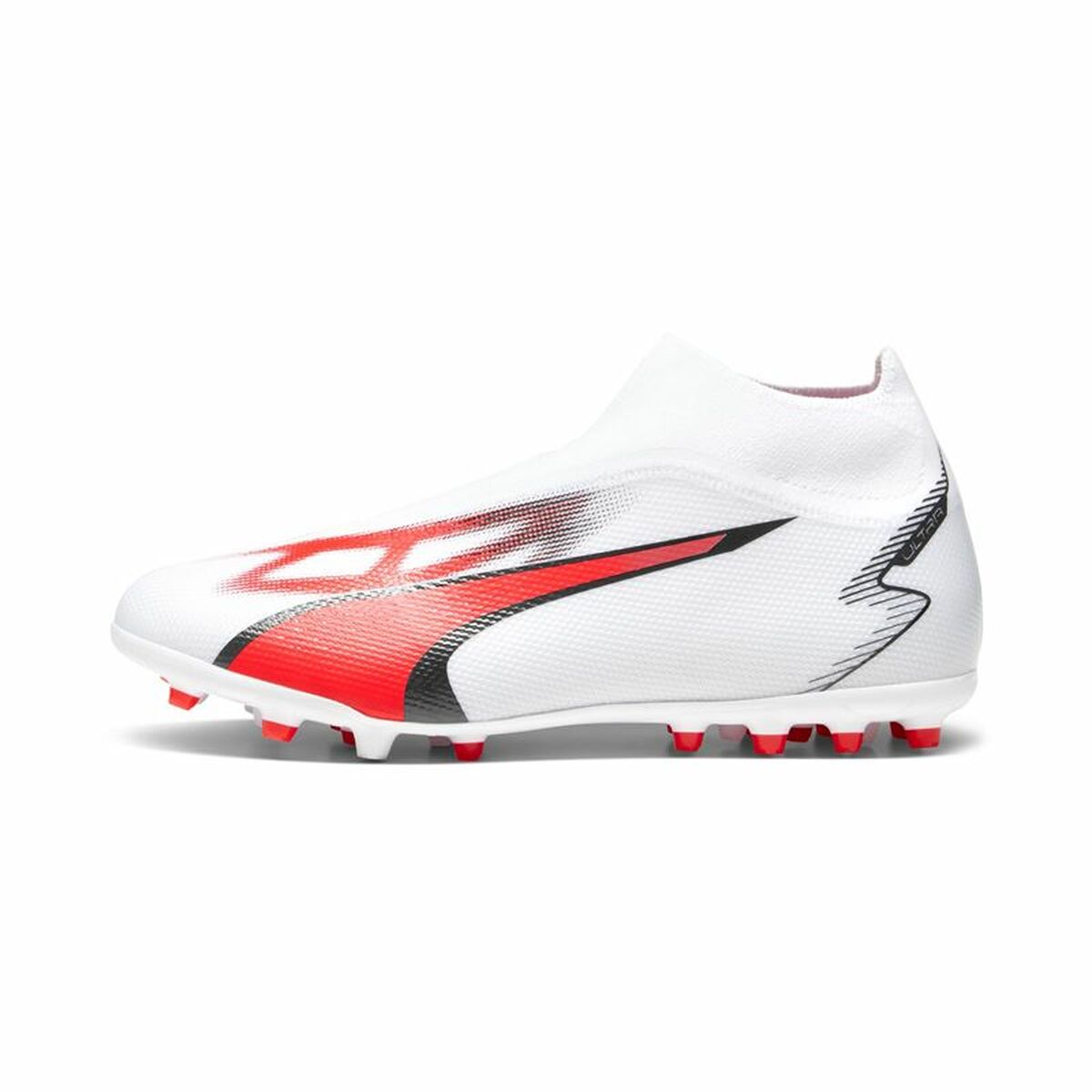 Botas de Fútbol para Adultos Puma  Ultra Match+ Ll Mg  Blanco Rojo  Comprati.