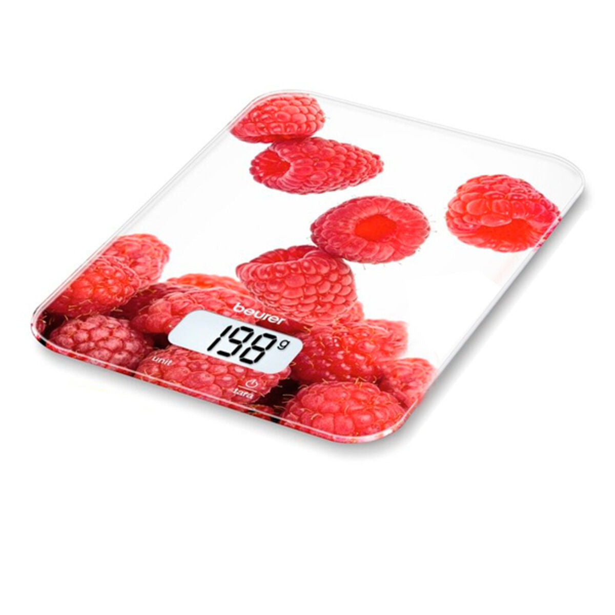 Báscula Digital de Cocina Beurer KS 19 berry 5 Kg Blanco Rojo 5 kg  Comprati.