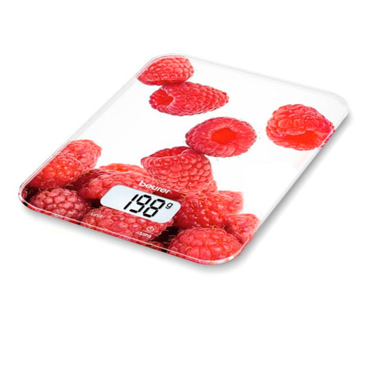 Báscula Digital de Cocina Beurer KS 19 berry 5 Kg Blanco Rojo 5 kg  Comprati.