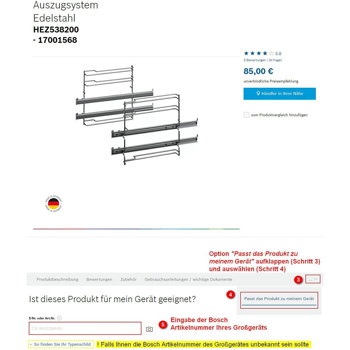 Horno Polivalente BOSCH HEZ538000  Comprati.