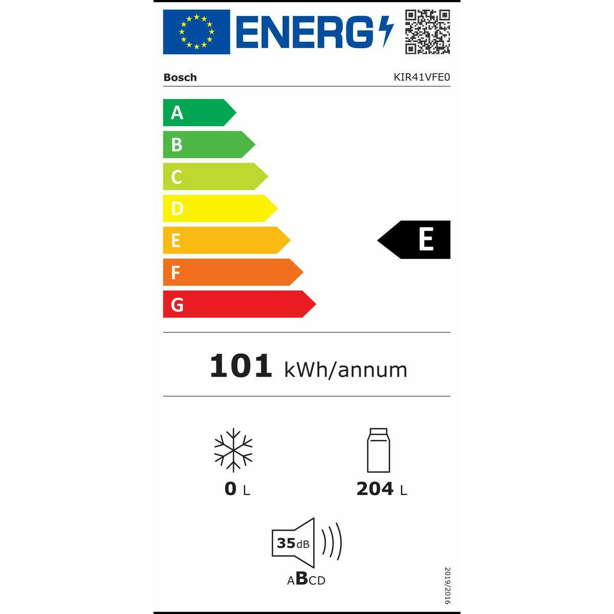 Frigorífico americano BOSCH KIR41VFE0 Blanco (123 x 56 cm)  Comprati.