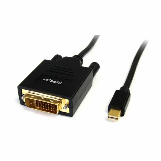 Adaptador Mini DisplayPort a DVI Startech MDP2DVIMM6           (1,8 m) Negro 1.8 m  Comprati.