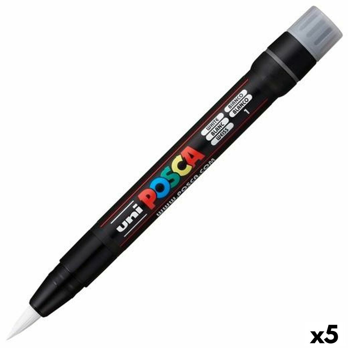 Rotuladores POSCA PCF-350 Blanco (5 Unidades)  Comprati.