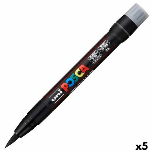 Rotuladores POSCA PCF-350 Negro (5 Unidades)  Comprati.