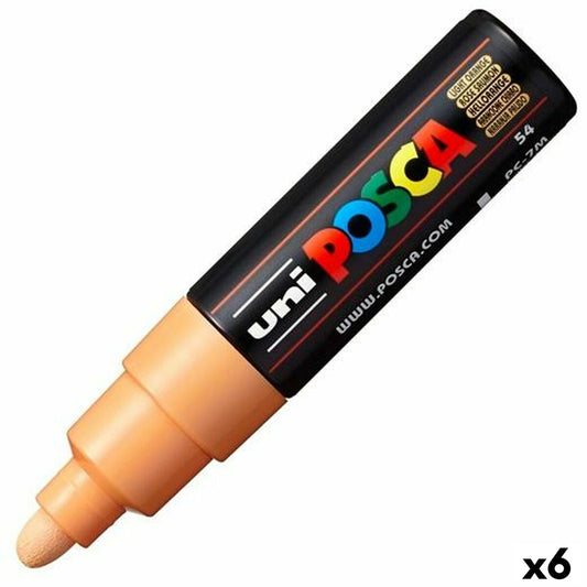 Rotuladores POSCA PC-7M Light Naranja 6 Unidades  Comprati.