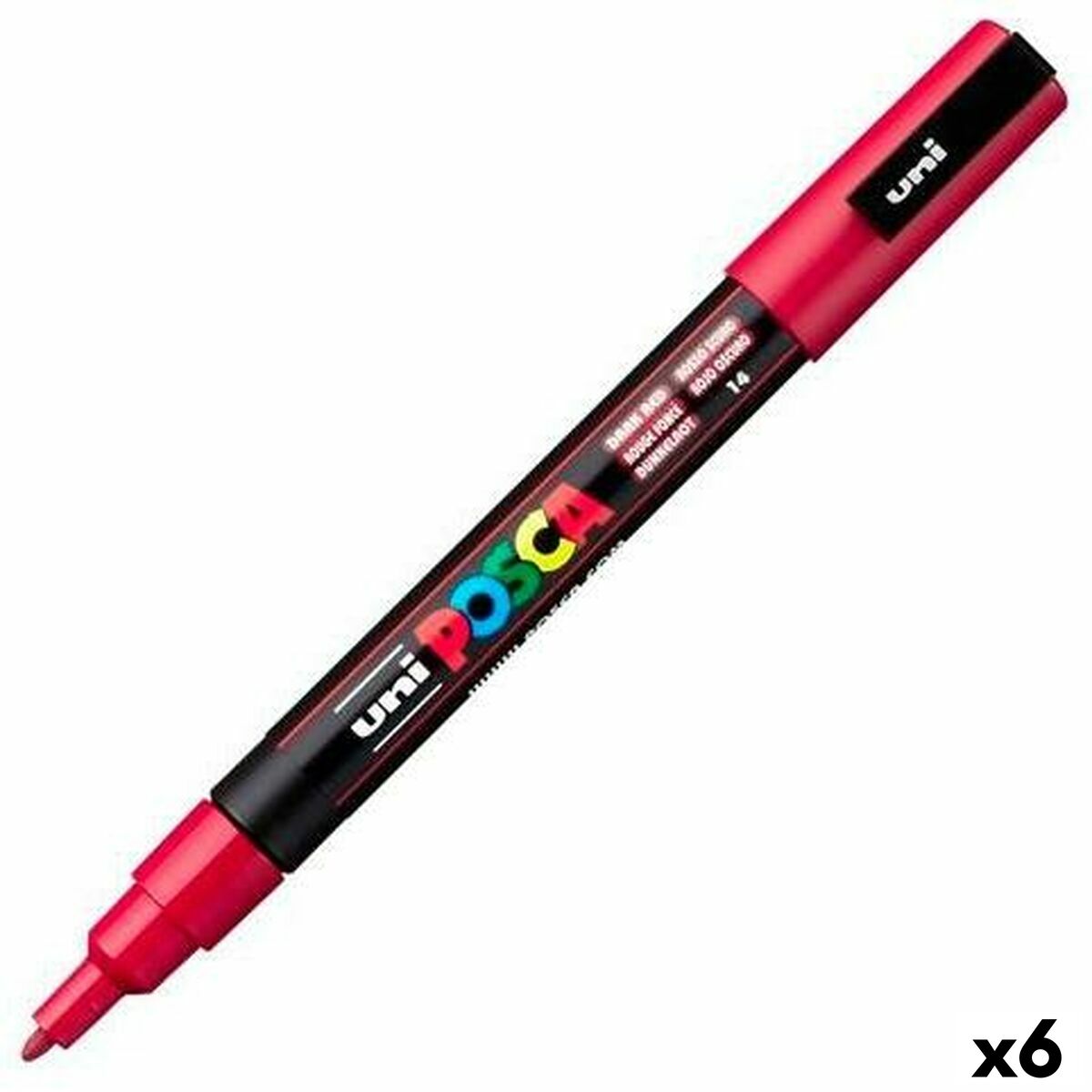 Rotulador POSCA PC-3M Rojo Oscuro (6 Unidades)  Comprati.