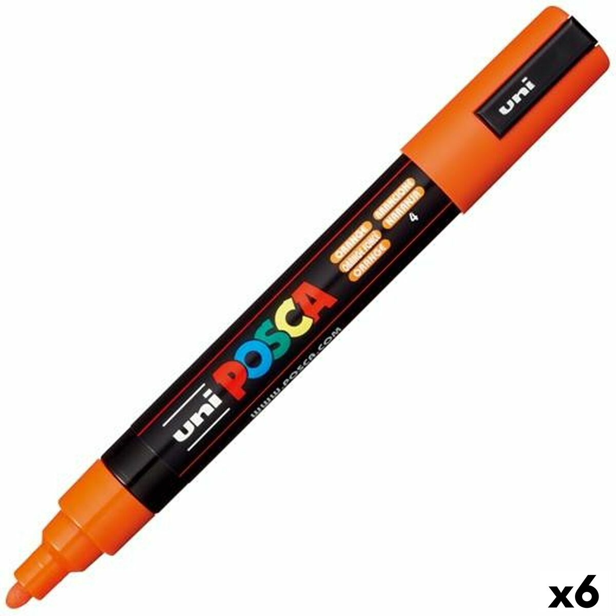 Rotuladores POSCA PC-5M Naranja (6 Unidades)  Comprati.