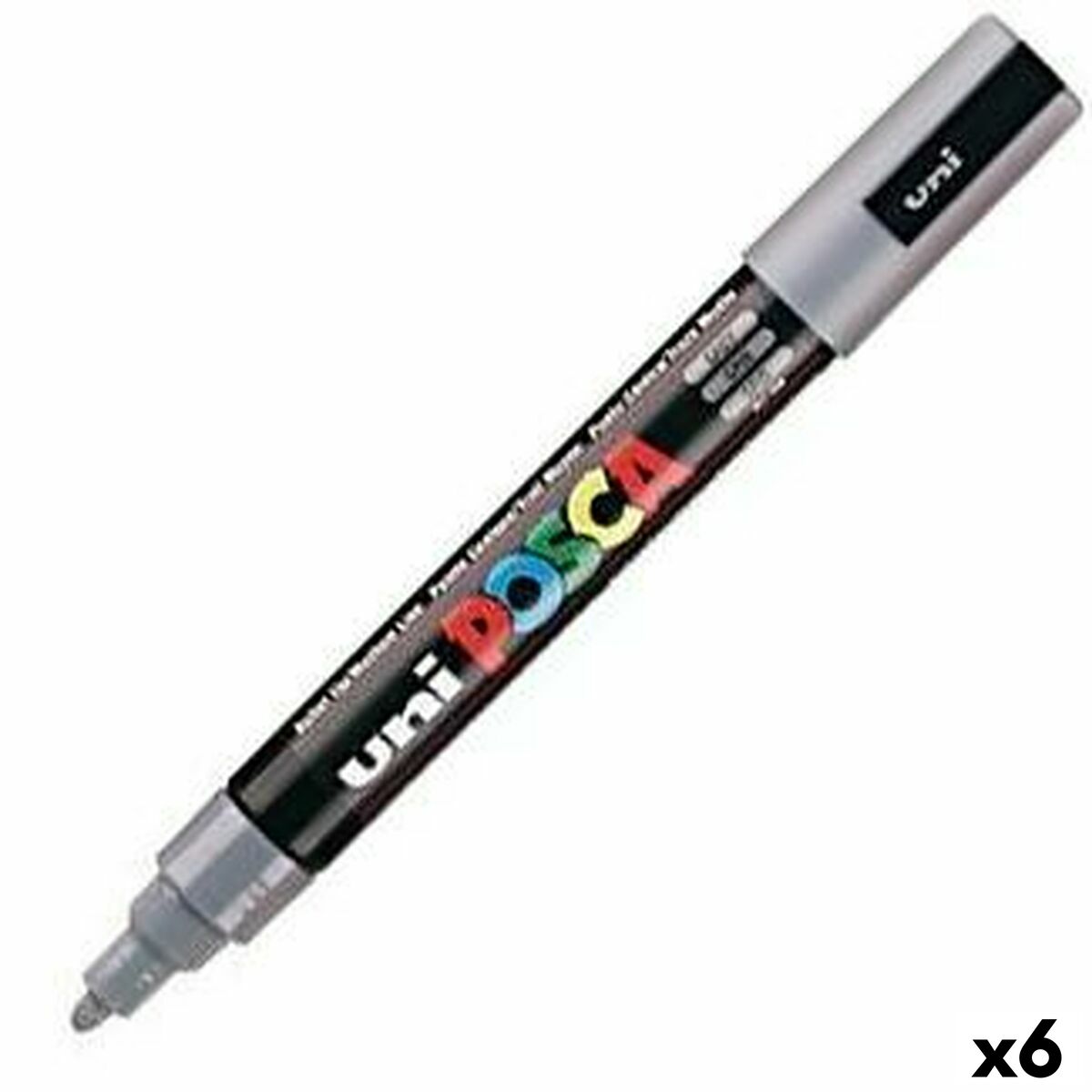 Rotuladores POSCA PC-5M Gris  Comprati.