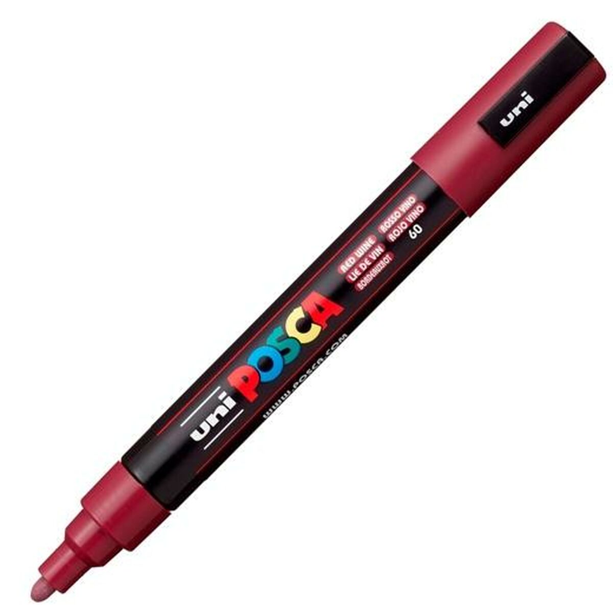 Rotuladores POSCA PC-5M Granate (6 Unidades)  Comprati.