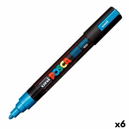 Rotuladores POSCA PC-5M Azul (6 Unidades)  Comprati.