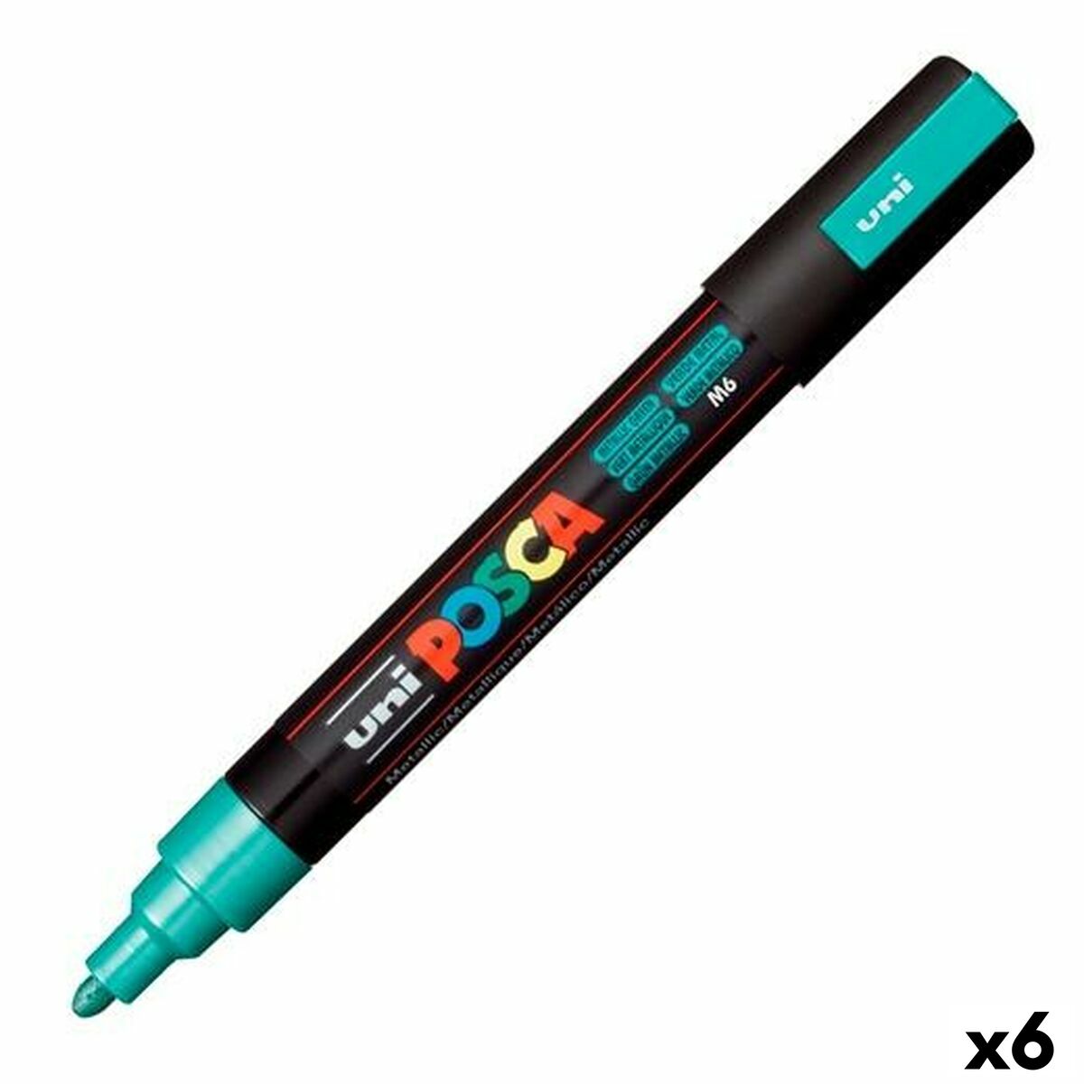 Rotuladores POSCA PC-5M Verde (6 Unidades)  Comprati.