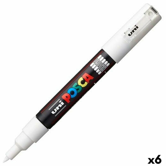 Rotuladores POSCA PC-1M Blanco Negro (6 Unidades)  Comprati.