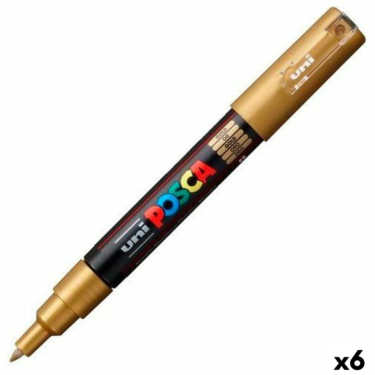 Rotuladores POSCA PC-1M Dorado (6 Unidades)  Comprati.