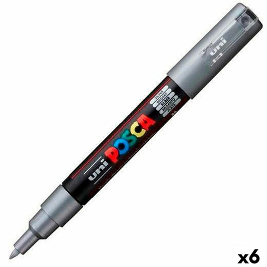 Rotuladores POSCA PC-1M Plateado (6 Unidades)  Comprati.