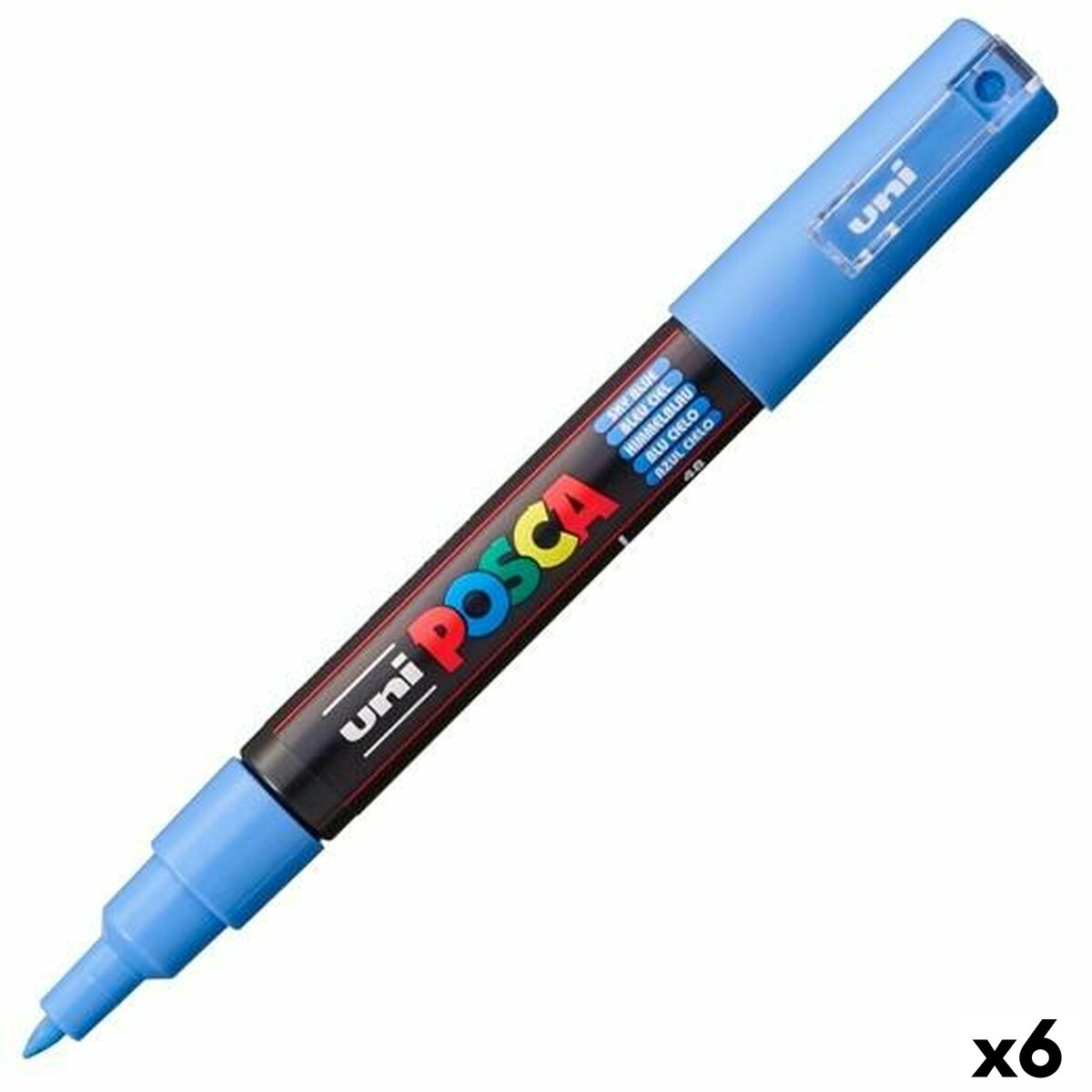 Rotuladores POSCA PC-1M Azul cielo (6 Unidades)  Comprati.