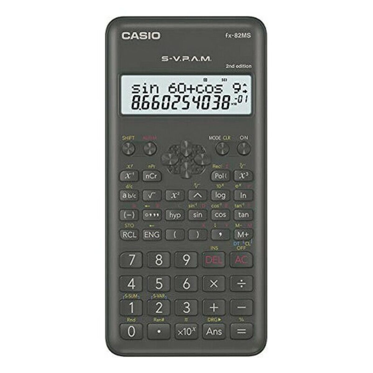 Calculadora Científica Casio FX-82 MS2 Negro Gris oscuro Plástico  Comprati.