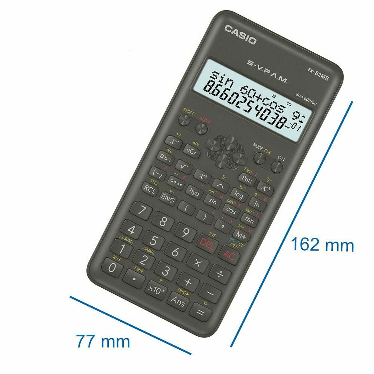 Calculadora Científica Casio FX-82 MS2 Negro Gris oscuro Plástico  Comprati.