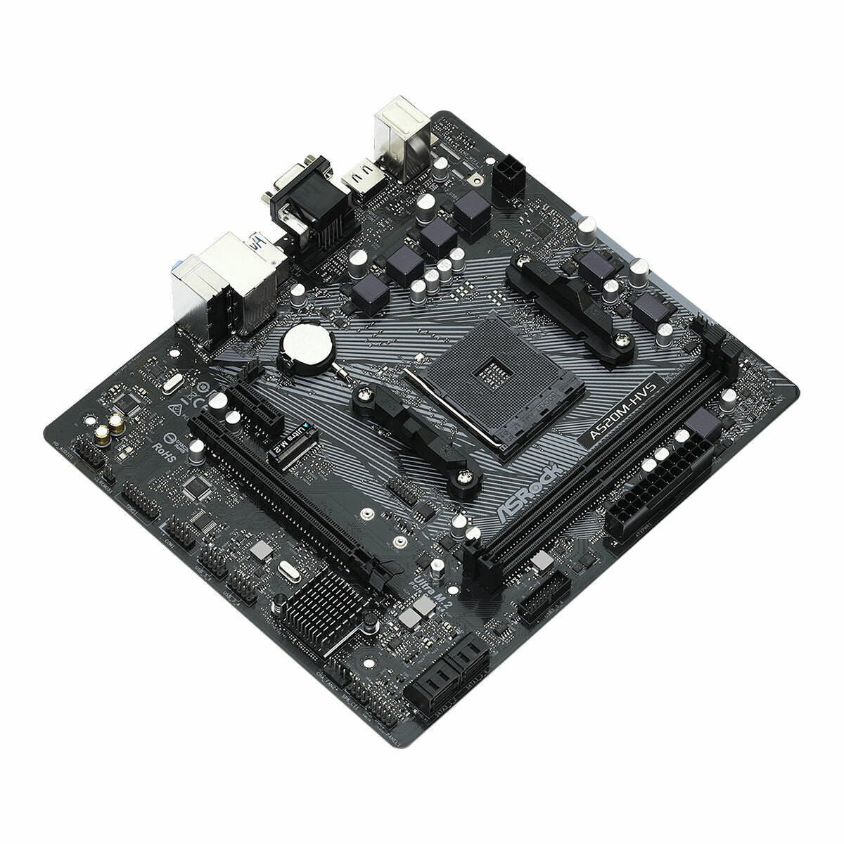 Placa Base ASRock A520M-HVS AMD A520 AMD AMD AM4  Comprati.