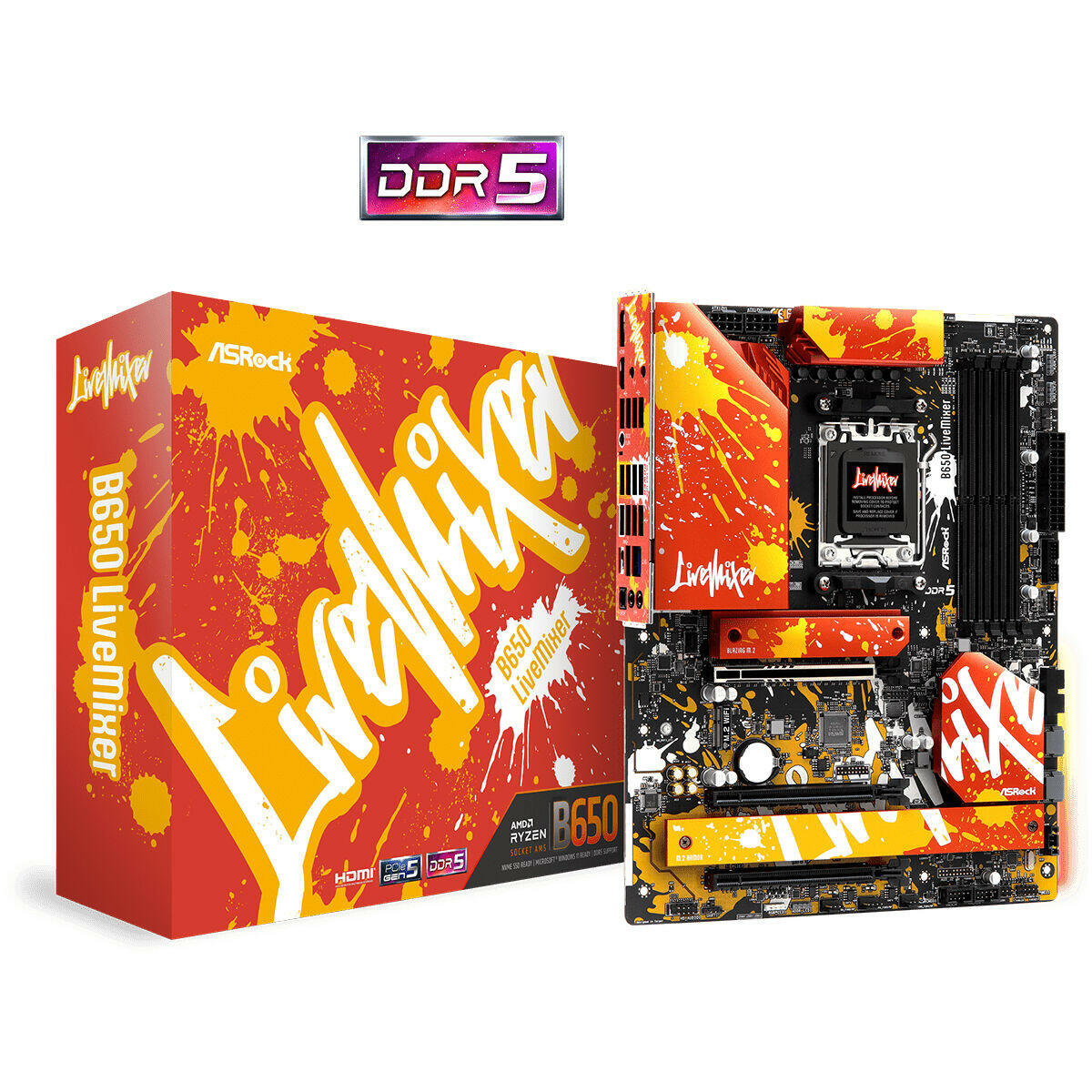 Placa Base ASRock B650 LiveMixer AMD AMD B650 AMD AM5  Comprati.